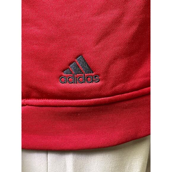 2017 Adidas Golf Climalite Red Athletic Pullover 1/4 Zip Sweatshirt Mens Size XL - Picture 9 of 9